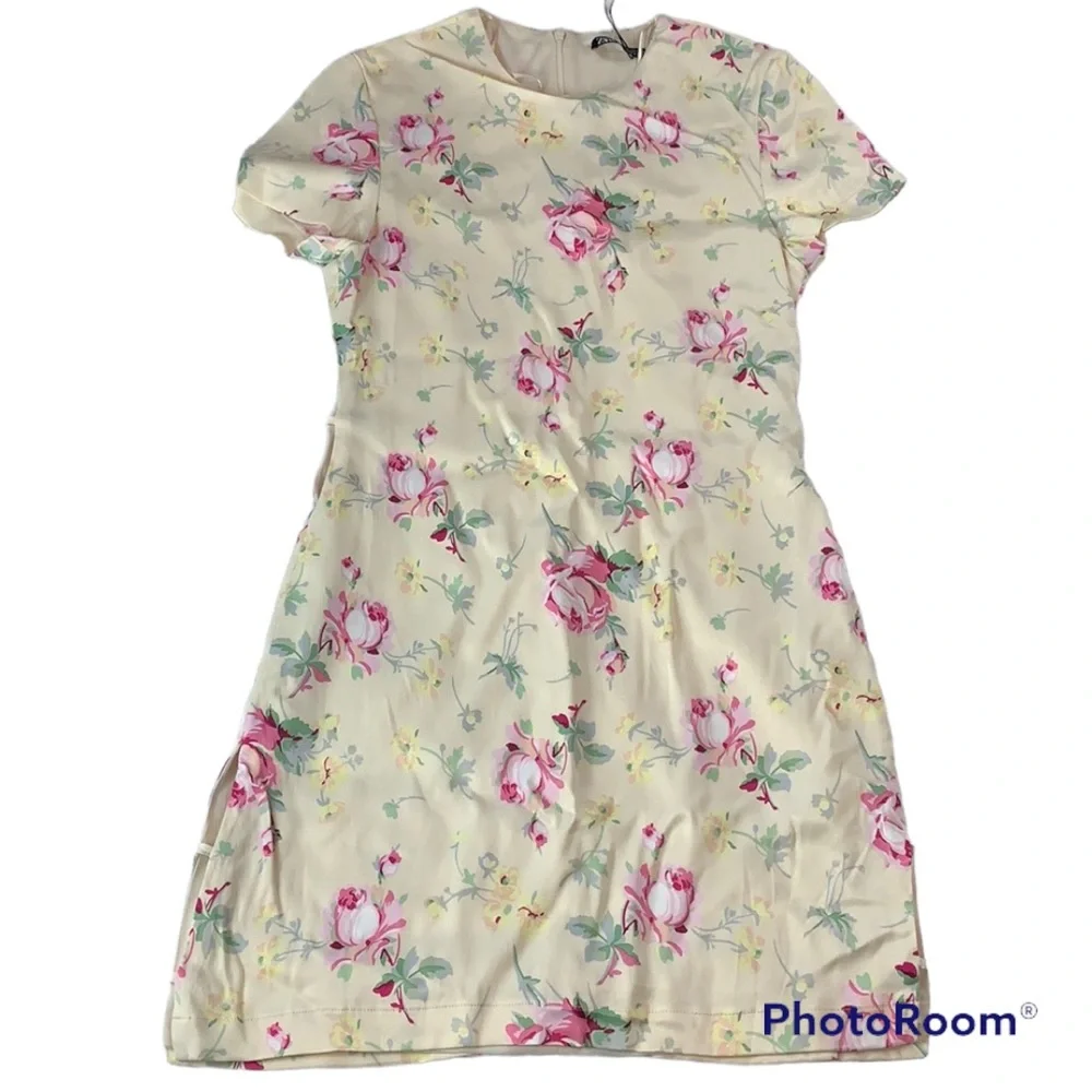 NWOT Zara Floral Mini Dress - Picture 6 of 16